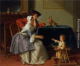 Baby Paintings - Babys First Steps by Jean Carolus